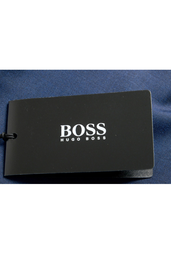 Hugo Boss Men's "Namil/Ben2" Slim Fit Blue Mohair Wool Double Breasted Suit: Picture 11