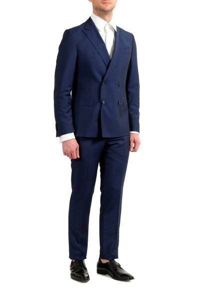 Hugo Boss Men's "Namil/Ben2" Slim Fit Blue Mohair Wool Double Breasted Suit: Picture 2