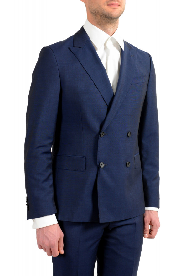 Hugo Boss Men's "Namil/Ben2" Slim Fit Blue Mohair Wool Double Breasted Suit: Picture 5