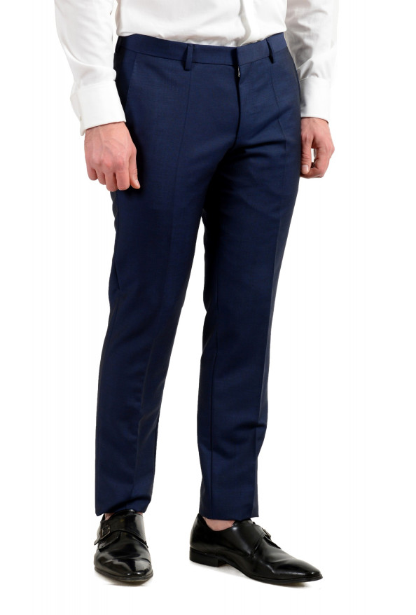 Hugo Boss Men's "Namil/Ben2" Slim Fit Blue Mohair Wool Double Breasted Suit: Picture 9