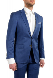 Hugo Boss Men's "Hutson5/Gander2" Slim Fit 100% Wool Blue Two Button Suit: Picture 5