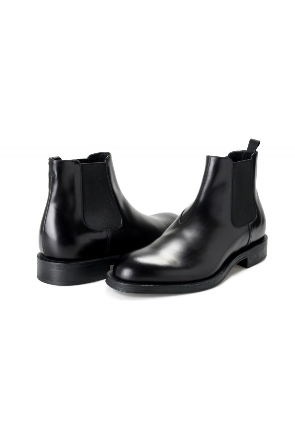 Prada Men's "2TC056" Black Leather Chelsea Ankle Boots Shoes: Picture 8