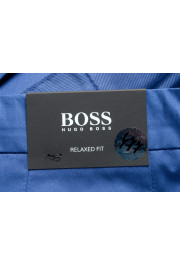 Hugo Boss Men's "Parik-2P-D" Royal Blue Pleated Front Casual Pants: Picture 4