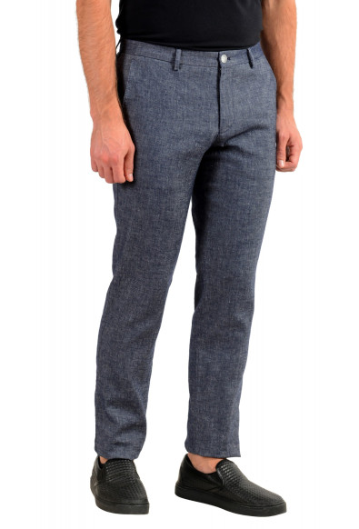 Hugo Boss Men's Stanino17-W Slim Fit Linen Flat Front Casual Pants : Picture 2