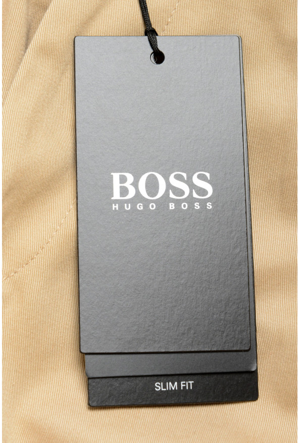 Hugo Boss Men's "Broad-W" Beige Flat Front Casual Pants: Picture 4