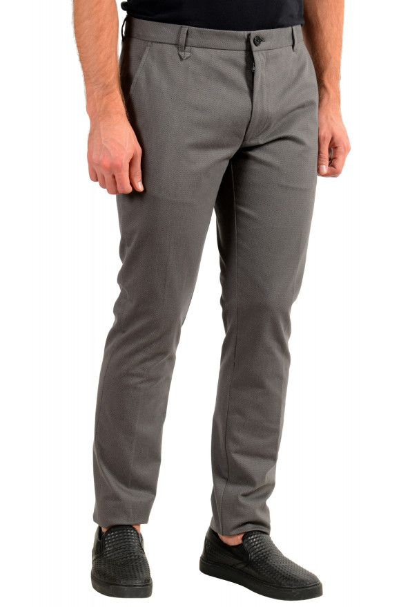 Hugo Boss Men's "Heldor183" Gray Geometric Print Flat Front Casual Pants: Picture 2