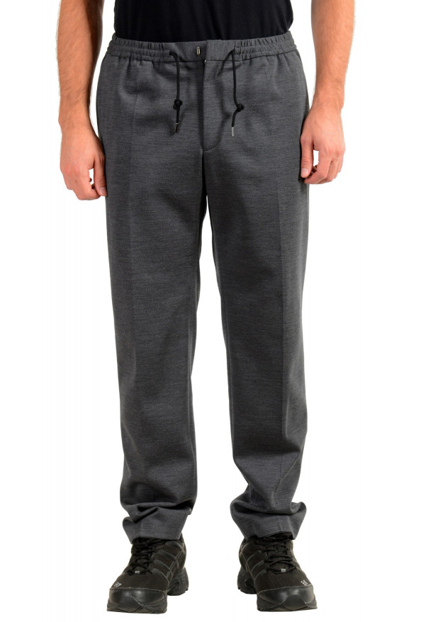 Hugo Boss Men's "Banks2-J" Gray Wool Casual Pants