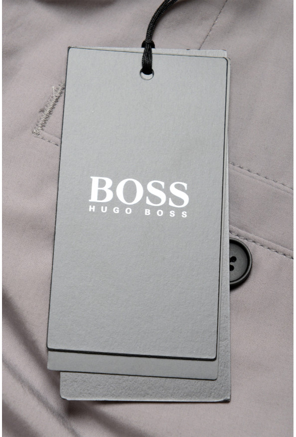 Hugo Boss Men's "Perin1" Gray Flat Front Casual Pants: Picture 4