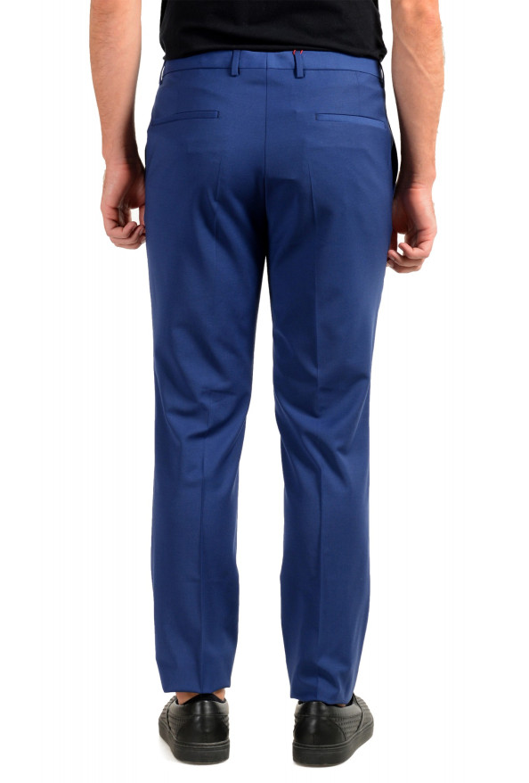 Hugo Boss Men's "Hesten182" Extra Slim Fit Blue Wool Dress Pants : Picture 3