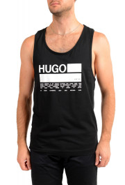 Hugo Boss Men's "BINALONG" Black Logo Print Tank Top T-Shirt