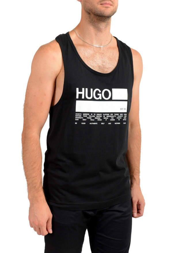 Hugo Boss Men's "BINALONG" Black Logo Print Tank Top T-Shirt: Picture 2