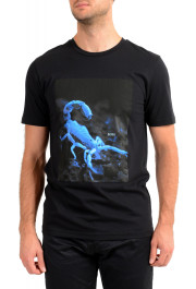 Hugo Boss Men's "Terisk" Black Crewneck Graphic Print T-Shirt
