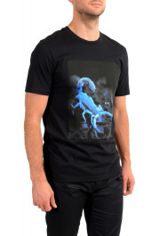 Hugo Boss Men's "Terisk" Black Crewneck Graphic Print T-Shirt: Picture 2