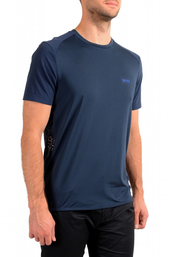 Hugo Boss Men's "Teetech 2" Slim Fit Blue Stretch Crewneck T-Shirt: Picture 2