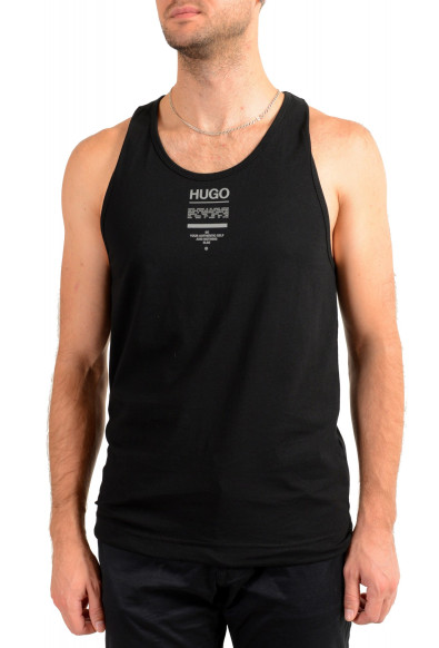 Hugo Boss Men's "TREPTOP" Black Logo Print Tank Top T-Shirt