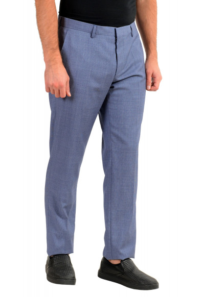 Hugo Boss Men's "Genesis4" Extra Slim 100% Wool Blue Dress Pants: Picture 2