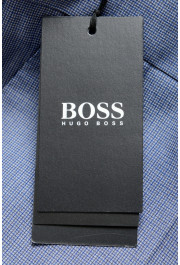 Hugo Boss Men's "Genesis4" Extra Slim 100% Wool Blue Dress Pants: Picture 4