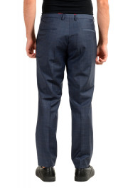 Hugo Boss Men's "Hesten194" Blue Plaid Wool Flat Front Dress Pants: Picture 3