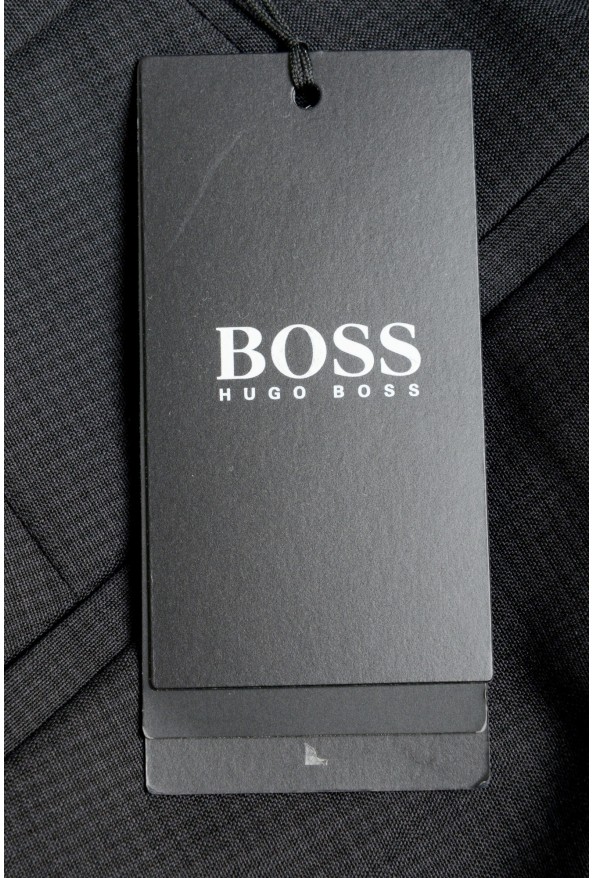 Hugo Boss Men's "Leanon1" Regular Fit Plaid 100% Wool Flat Front Dress Pants: Picture 4