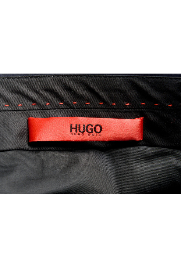 Hugo Boss Men's "Hening182" Navy Blue Flat Front Dress Pants: Picture 5
