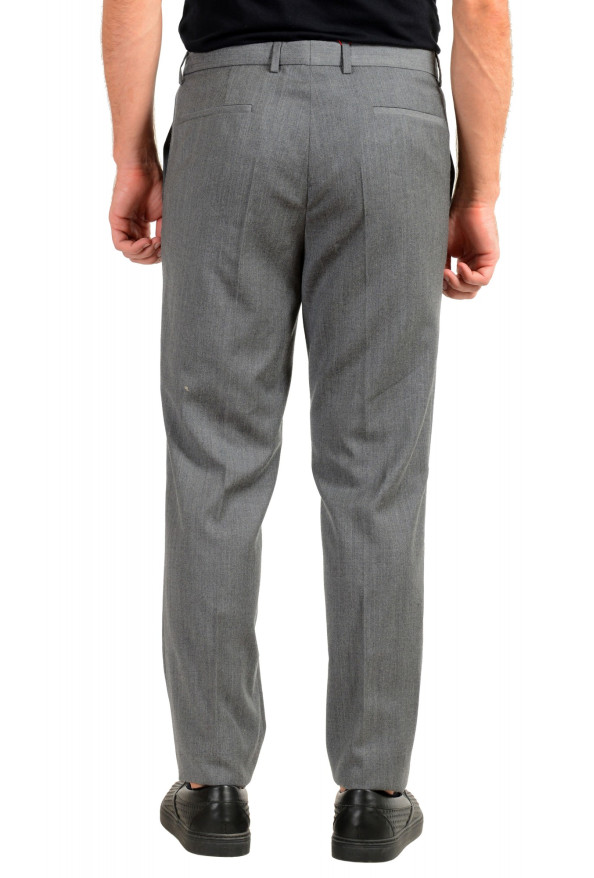 Hugo Boss Men's "Helo192" Gray 100% Wool Flat Front Dress Pants: Picture 3