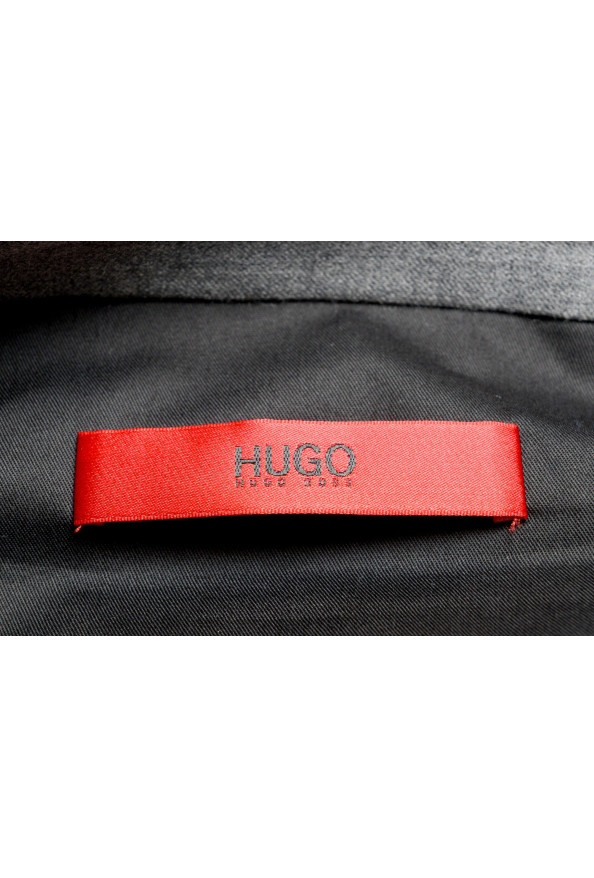 Hugo Boss Men's "Helo192" Gray 100% Wool Flat Front Dress Pants: Picture 5