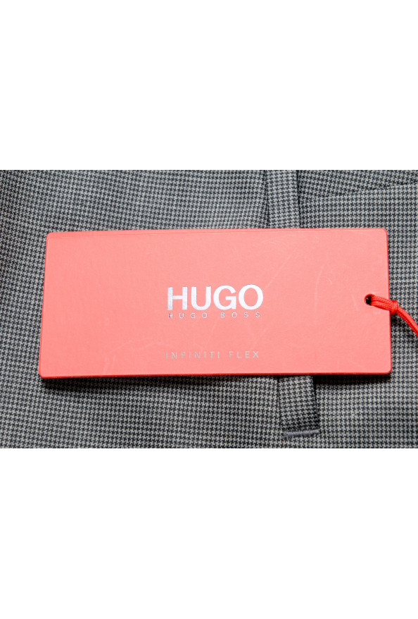 Hugo Boss Men's "Hesten194" Gray Plaid Wool Dress Pants: Picture 4