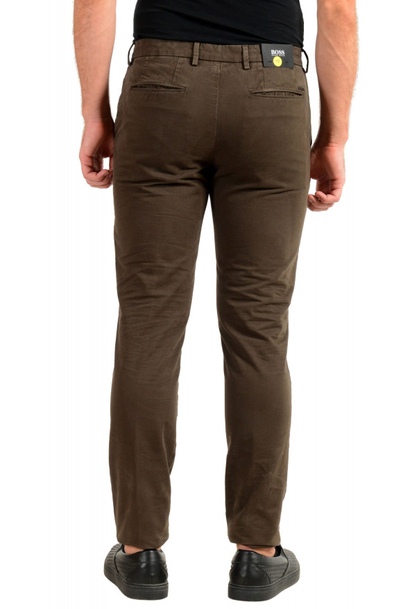 Hugo Boss Men's "Kaito1" Washed Brown Flat Front Casual Pants: Picture 3