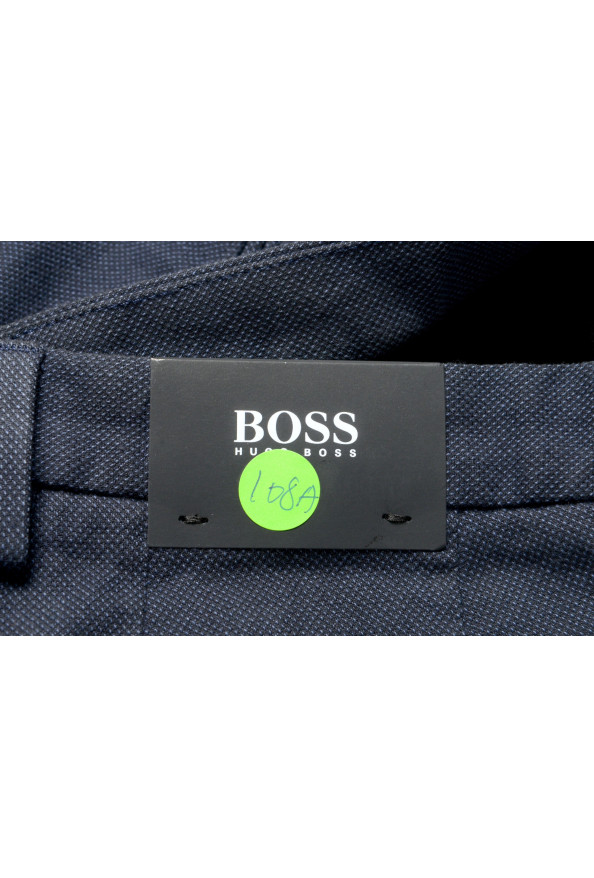 Hugo Boss Men's "Kaito1" Blue Stretch Flat Front Casual Pants : Picture 4