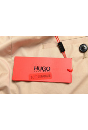 Hugo Boss Men's "Hening182" Beige Flat Front Pants: Picture 4