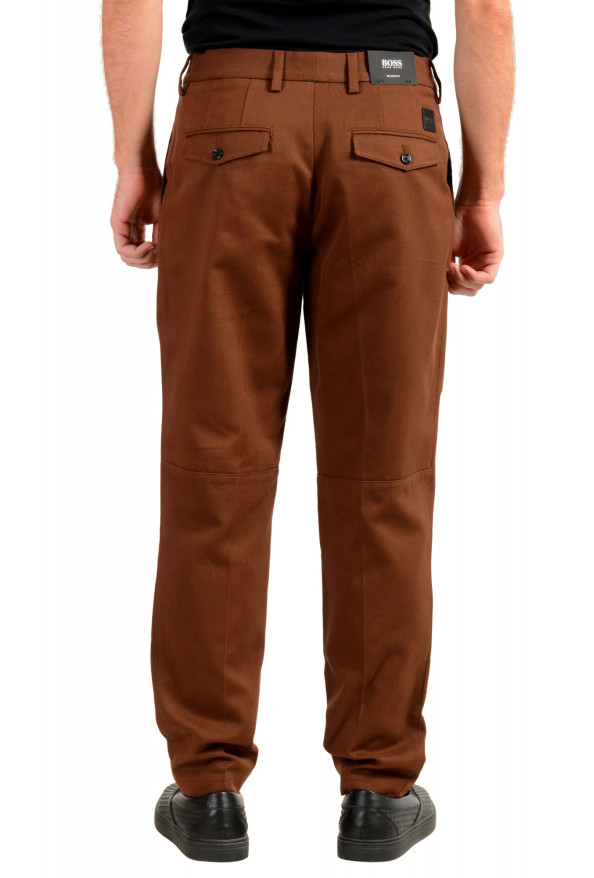 Hugo Boss Men's "Kirio-Pleats-Det" Brown Striped Casual Pants : Picture 3