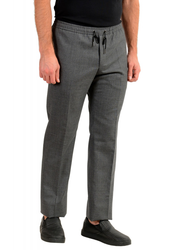 Hugo Boss Men's "Barne1" Gray 100% Wool Flat Front Casual Pants: Picture 2