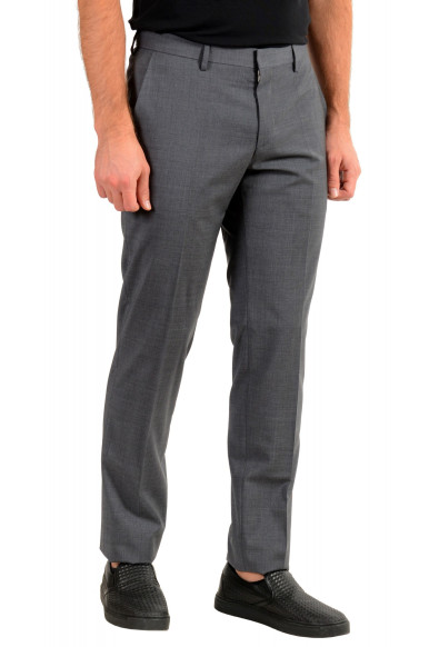 Hugo Boss Men's "Genesis4" Gray Cashmere Wool Flat Front Dress Pants: Picture 2