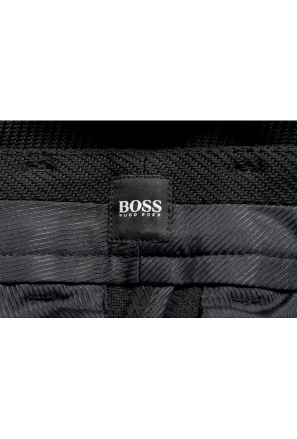 Hugo Boss Men's "Parko-Plears-C" relaxed Fit Black Pleated Pants: Picture 5