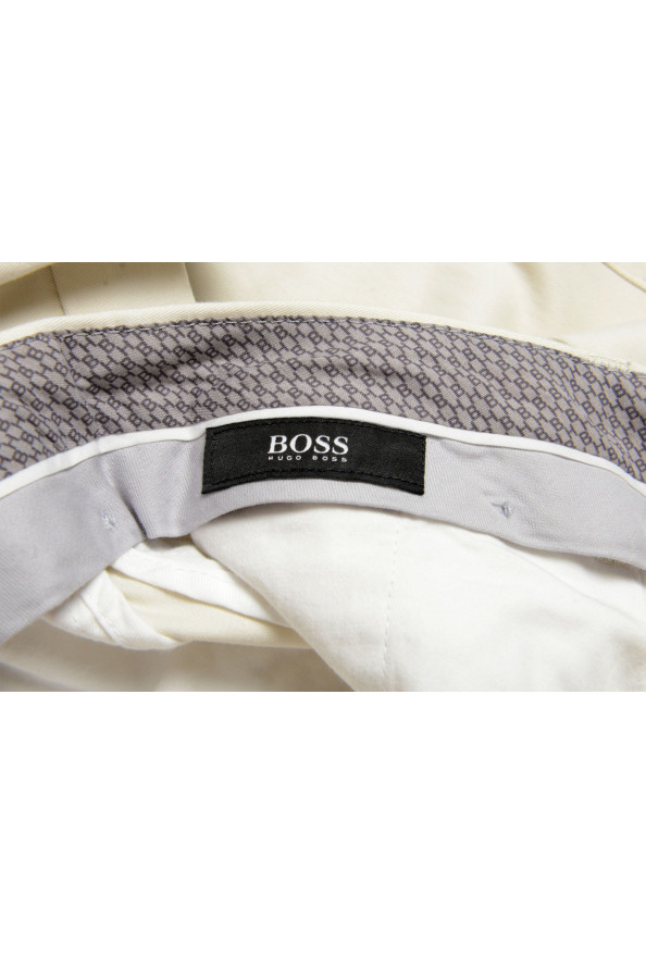 Hugo Boss Men's "Broad-W" Off White Flat Front Casual Pants: Picture 5