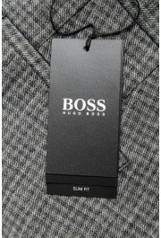Hugo Boss Men's "Broad-W" Gray Plaid Wool Flat Front Casual Pants: Picture 4