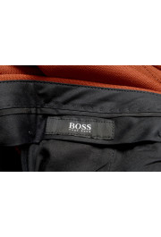 Hugo Boss Men's "Frencis" Brown Wool Pleated Front Pants: Picture 5