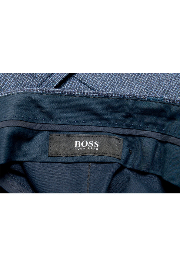 Hugo Boss Men's "Lenon2" Blue 100% Wool Flat Front Dress Pants: Picture 5
