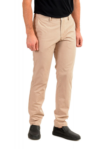 Hugo Boss Men's "Stanino17-W" Beige Flat Front Casual Pants: Picture 2