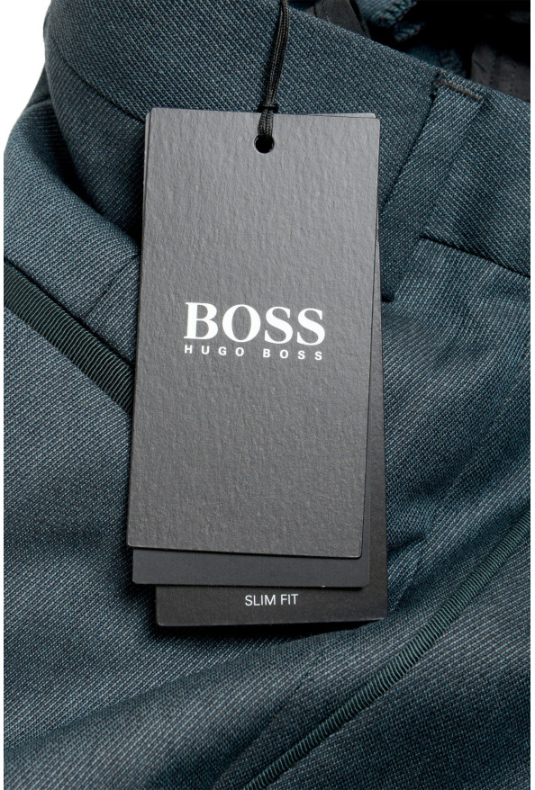 Hugo Boss Men's "Gido" Forest Green 100% Wool Flat Front Pants: Picture 4