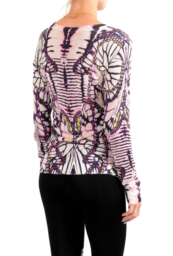 Just Cavalli Women's Multi-Color Floral Print Pullover Sweater: Picture 3