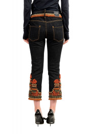 Dsquared2 Women's "Cool Girl Cropped Jean" Ebroidered Blue Jeans : Picture 3