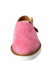 Versace Men's Pink Suede Leather Slingback Sandals Shoes: Picture 5