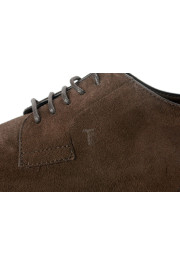 Tod's Men's Suede Brown Derby Fondo Oxfords Shoes: Picture 8
