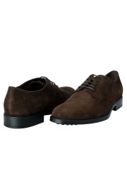 Tod's Men's Suede Brown Derby Fondo Oxfords Shoes: Picture 9