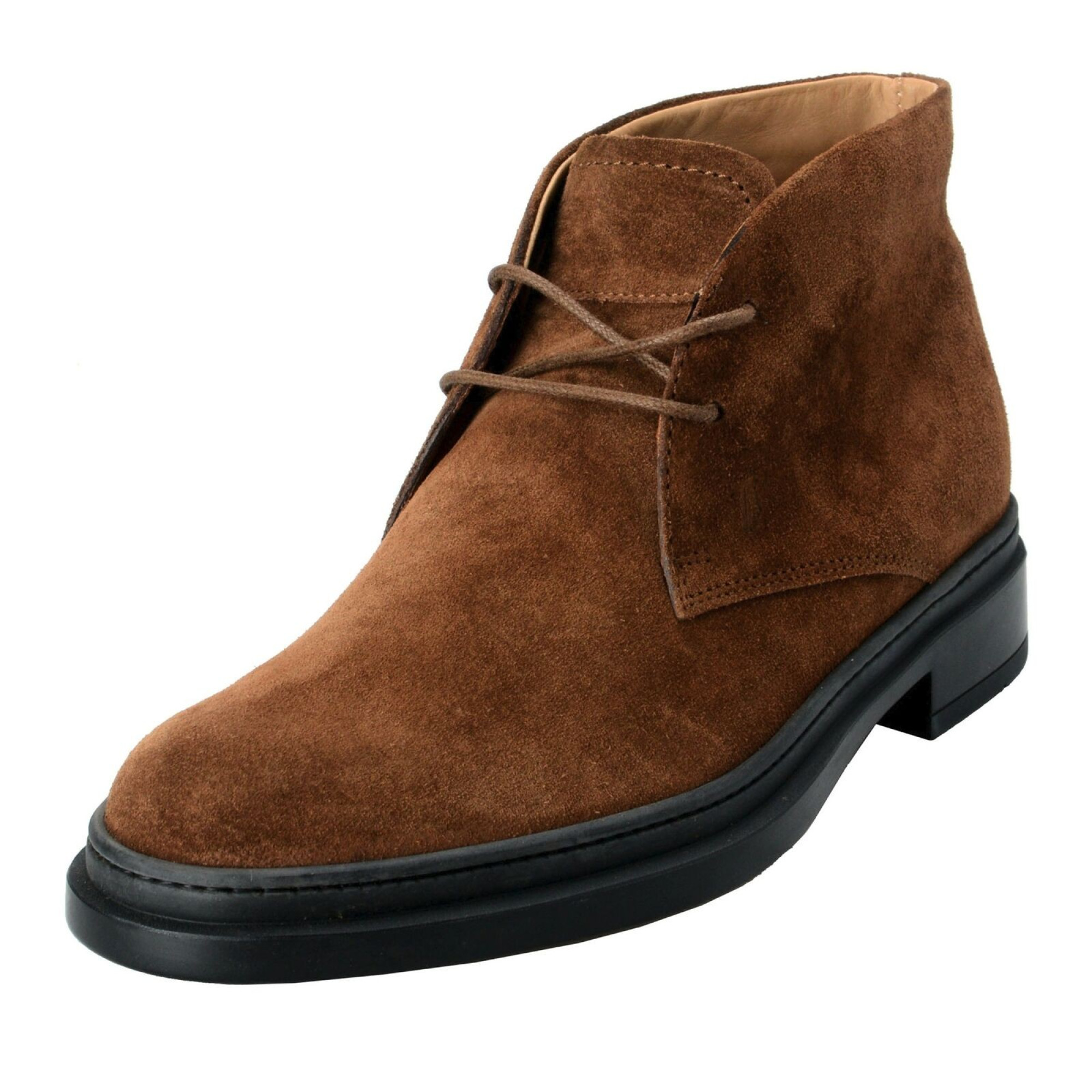 Tod's Men's Suede Brown Polacco Lace Up Ankle Boots Shoes