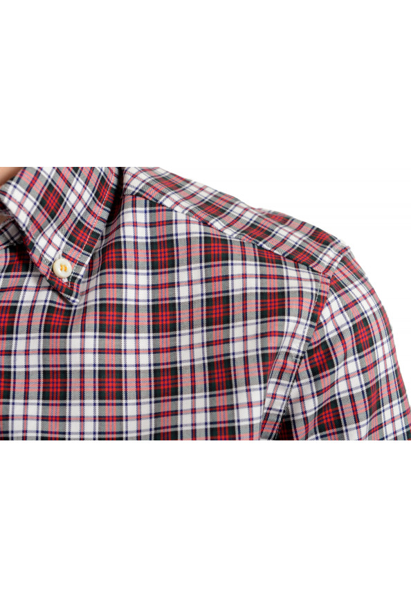 Dsquared2 Women's Plaid Multi-Color Short Sleeve Button Down Shirt : Picture 4