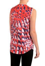 Dsquared2 Women's 100% Silk Multi-Color Sleeveless Blouse Top: Picture 3