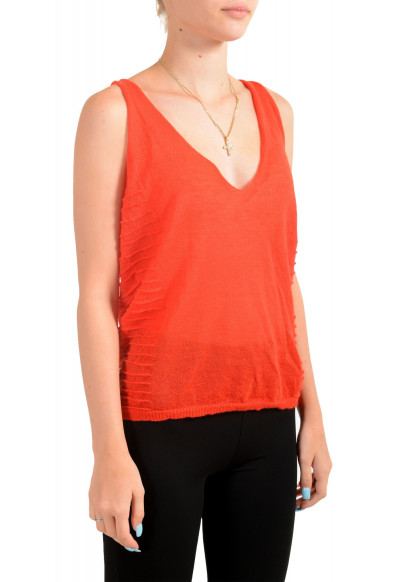 Just Cavalli Women's Red Mohair Knitted Tank Top: Picture 2