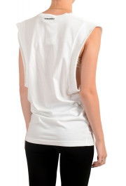 Dsquared2 Women's White Sleeveless T-Shirt Tank Top : Picture 3